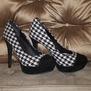 Assassin-14 Anne Michelle Houndstooth Shoes